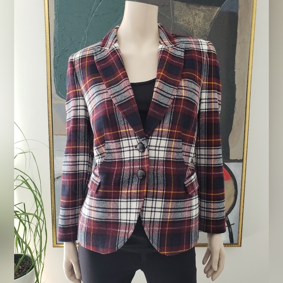 DRYKORN | Woolen Plaid Blazer - Picture 1 of 14